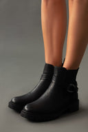Μποτάκια chelsea με κρίκο ERYNN - Μαύρο - thefashionproject.gr - ERYNN