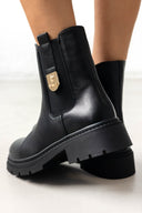 Μποτάκια chelsea με μεταλλικό στοιχείο ERYNN - Μαύρο - thefashionproject.gr - ERYNN