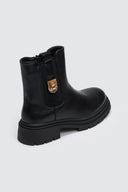 Μποτάκια chelsea με μεταλλικό στοιχείο ERYNN - Μαύρο - thefashionproject.gr - ERYNN