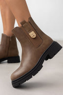 Μποτάκια chelsea με μεταλλικό στοιχείο ERYNN - Τάουπε - thefashionproject.gr - ERYNN