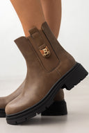 Μποτάκια chelsea με μεταλλικό στοιχείο ERYNN - Τάουπε - thefashionproject.gr - ERYNN