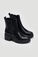Μποτάκια chelsea με τακούνι - Μαύρο - thefashionproject.gr - La Coquette