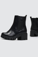 Μποτάκια chelsea με τακούνι - Μαύρο - thefashionproject.gr - La Coquette
