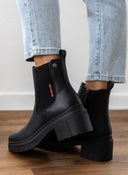 Μποτάκια chelsea με τακούνι Refresh 170997 - Μαύρο - thefashionproject.gr - Refresh