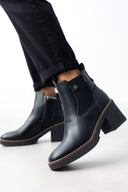 Μποτάκια chelsea με τακούνι Refresh 172008 - Μαύρο - thefashionproject.gr - Refresh