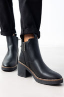 Μποτάκια chelsea με τακούνι Refresh 172008 - Μαύρο - thefashionproject.gr - Refresh