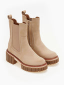 Μποτάκια chelsea suede με chunky σόλα ERYNN