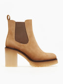 Μποτάκια chelsea suede με κρεπ τακούνι ERYNN