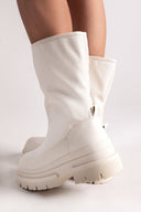 Μποτάκια chunky υφασμάτινα ONLY 15329820 - Ζαχαρί - thefashionproject.gr - ONLY - 23267062002
