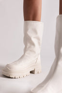Μποτάκια chunky υφασμάτινα ONLY 15329820 - Ζαχαρί - thefashionproject.gr - ONLY - 23267062002