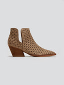 Μποτάκια cowboy με πλεκτό σχέδιο CORINA - Μπεζ - thefashionproject.gr - CORINA