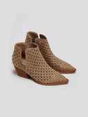 Μποτάκια cowboy με πλεκτό σχέδιο CORINA - Μπεζ - thefashionproject.gr - CORINA
