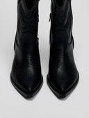 Μποτάκια cowboy με σχέδιο CORINA - Μαύρο - thefashionproject.gr - CORINA