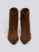 Μποτάκια cowboy suede με τρουκς CORINA
