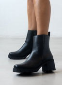 Μποτάκια δερμάτινα Ragazza 0651 - Μαύρο - thefashionproject.gr - RAGAZZA