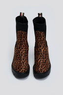 Μποτάκια κάλτσα με chunky τακούνι ERYNN - Leopard - thefashionproject.gr - ERYNN