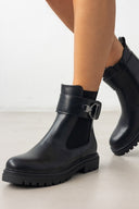 Μποτάκια με αγκράφα ERYNN - Μαύρο - thefashionproject.gr - ERYNN