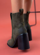 Μποτάκια με τακούνι ERYNN - Λαδί - thefashionproject.gr - ERYNN