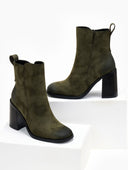 Μποτάκια με τακούνι ERYNN - Λαδί - thefashionproject.gr - ERYNN