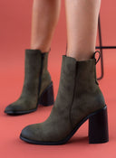 Μποτάκια με τακούνι ERYNN - Λαδί - thefashionproject.gr - ERYNN