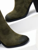 Μποτάκια με τακούνι ERYNN - Λαδί - thefashionproject.gr - ERYNN