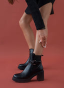 Μποτάκια με τακούνι ERYNN - Μαύρο - thefashionproject.gr - ERYNN