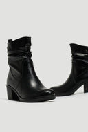 Μποτάκια με τακούνι - Μαύρο - thefashionproject.gr - La Coquette