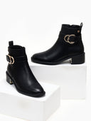 Μποτάκια με τοκά Xti 143103 - Μαύρο - thefashionproject.gr - Xti Footwear