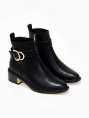 Μποτάκια με τοκά Xti 143103 - Μαύρο - thefashionproject.gr - Xti Footwear