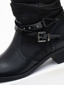 Μποτάκια με χιαστί ζωνάκι Gabi Boots 1993 - Μαύρο - thefashionproject.gr - Gabi Boots 1993