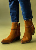Μποτάκια με ξύλινο τακούνι Erynn - Ταμπά - thefashionproject.gr - ERYNN