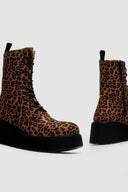 Μποτάκια platforms suede με print ERYNN