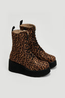 Μποτάκια platforms suede με print ERYNN