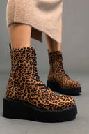 Μποτάκια platforms suede με print ERYNN