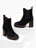 Μποτάκια suede chelsea με τακούνι Erynn