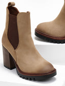 Μποτάκια suede chelsea με τακούνι Erynn