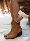 Μποτάκια suede cowboy 