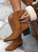 Μποτάκια suede cowboy 