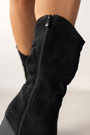 Μποτάκια suede cowboy μυτερά - Μαύρο - thefashionproject.gr - The Fashion Project