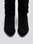 Μποτάκια suede cowboy μυτερά - Μαύρο - thefashionproject.gr - The Fashion Project