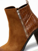 Μποτάκια suede με ανάγλυφο pattern Erynn