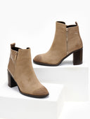 Μποτάκια suede με ανάγλυφο pattern Erynn
