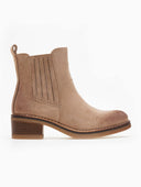 Μποτάκια suede με κρεπ τακούνι ERYNN - Τάουπε - thefashionproject.gr - ERYNN