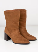 Μποτάκια suede με τακούνι - Ταμπά - thefashionproject.gr - The Fashion Project
