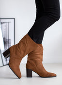 Μποτάκια suede με τακούνι - Ταμπά - thefashionproject.gr - The Fashion Project