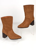 Μποτάκια suede με τακούνι - Ταμπά - thefashionproject.gr - The Fashion Project