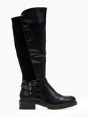 Μπότες casual με διπλό ζωνάκι Erynn - Μαύρο - thefashionproject.gr - ERYNN