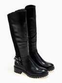 Μπότες casual με διπλό ζωνάκι Erynn - Μαύρο - thefashionproject.gr - ERYNN