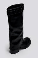 Μπότες casual με εφέ γκέτας - Μαύρο - thefashionproject.gr - The Fashion Project
