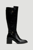 Μπότες ιππασίας με τακούνι - Μαύρο - thefashionproject.gr - La Coquette